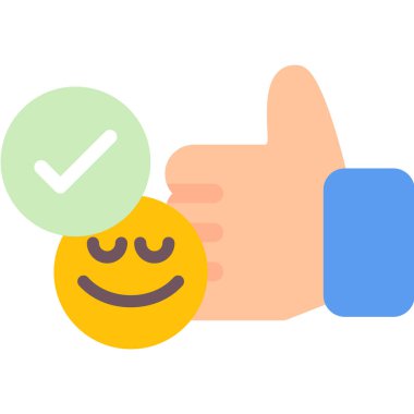 başparmak aşağı simgesi, düz biçim