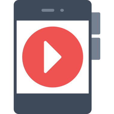 video vektör renk simgesi