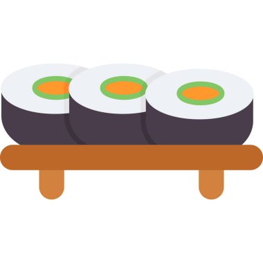 Vektör suşi simgesi. yiyecek simgesi