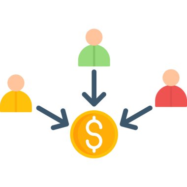 Ekip çalışması simge vektör çizim