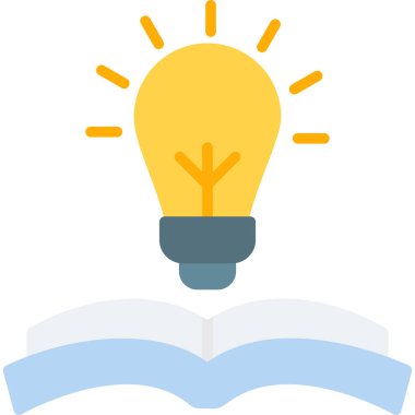 fikir düz simge tasarımı, vektör illüstrasyonu