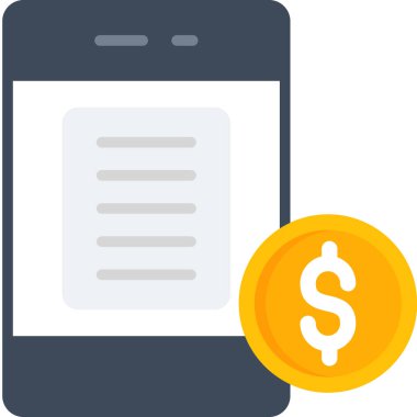 mobil bankacılık vektör simgesi