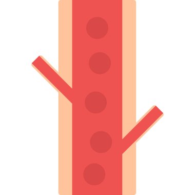 Kaktüs bitkisi doğa simgesi düz stilde