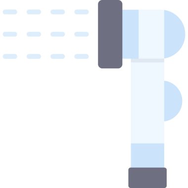 Duş. Web simgesi basit illüstrasyon