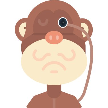 Büyük gözlü maymun.