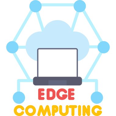 Laptop ve akıllı telefonla bulut hesaplama konsepti. Web pankartı ve diğer sunumlar için vektör illüstrasyonu.