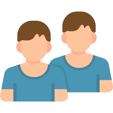 iki erkek vektör simgesi