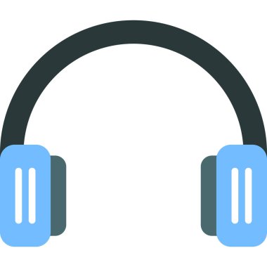 kulaklık müzik kulaklığı simgesi düz stil
