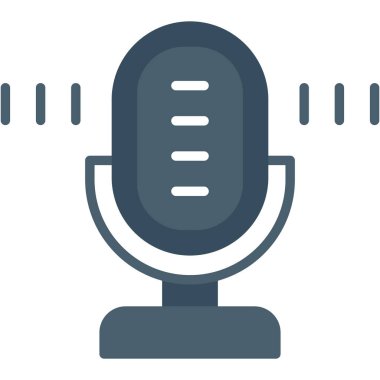 Podcast simge vektör çizim