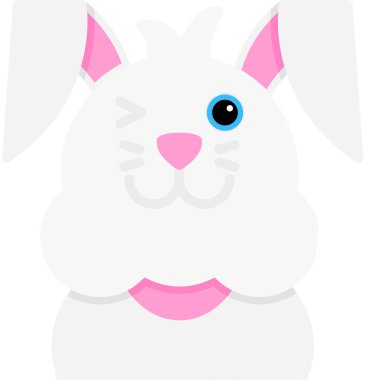 şirin tavşan surat vektörü