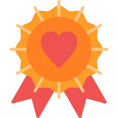 Madalya Vektörü İllüstrasyonu, Basit Simge