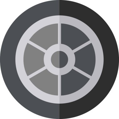 Hadım öküz tekerlek vektör simgesi