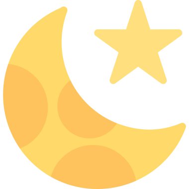 Ay simge. Vektör çizim