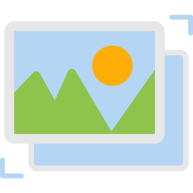 fotoğraf makinesi resim simgesi düz stil