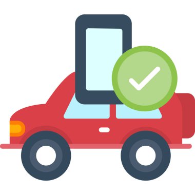 araba sigortası vektör simgesi