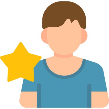 yıldız simgesi vektör illüstrasyonu