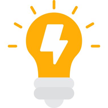 Elektrik lambası. Basit illüstrasyon