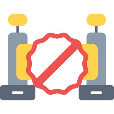 Otopark düz renk vektör simgesi yok