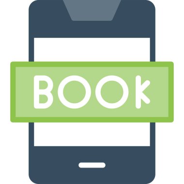 Kitap Vektörü İllüstrasyonu, Basit Simge