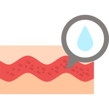 su damlası ikon vektör illüstrasyonu