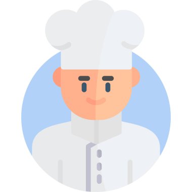 Şef simge vektör illüstrasyonu