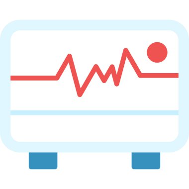 tıbbi vektör düz renk simgesi