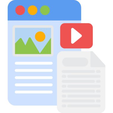 içerik reklam içeriği pazarlama simgesi