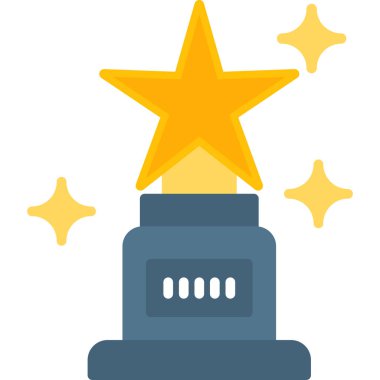 kupa düz simgesi, vektör illüstrasyonu