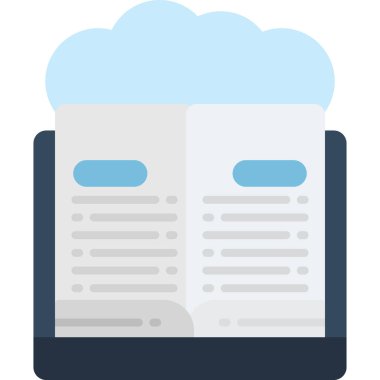 belge düz vektör simgesi