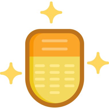 Kalkan. Web simgesi basit illüstrasyon