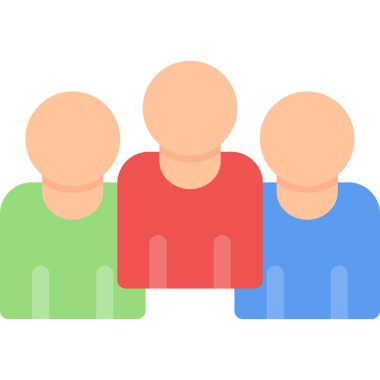 İş düz simgesi, vektör illüstrasyonu