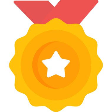 ödül ödülü simgesi düz stil