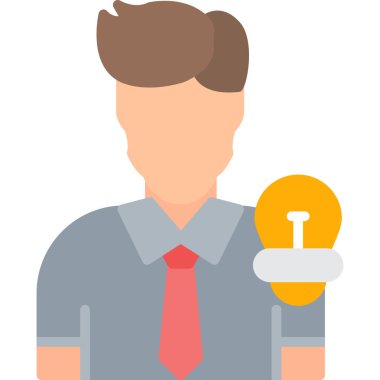 Fikir simgesi vektör illüstrasyonu