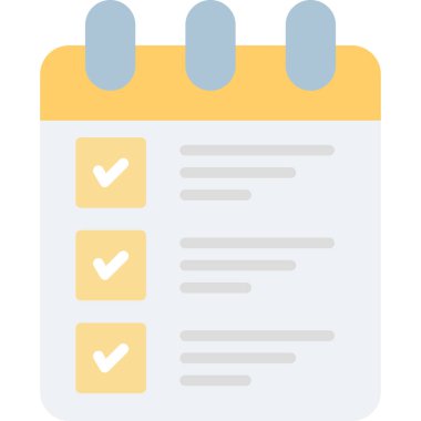 Kontrol listesi simgesi vektör illüstrasyonu