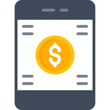 para cep telefonu simgesi doldurulmuş dış hat biçimi