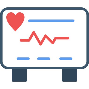 kalp atışı kardiyogram simgesi