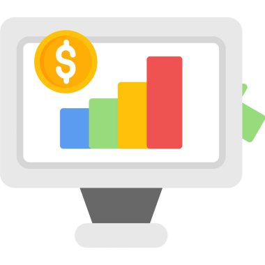 para ve vektör illüstrasyonları için iş düzeyi simgesi