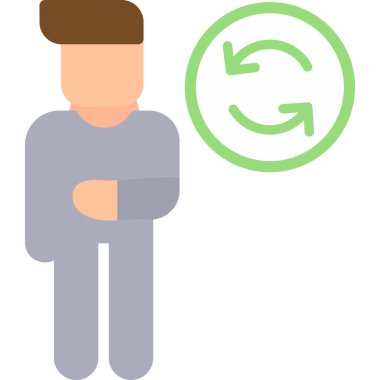 kullanıcı. Web simgesi basit illüstrasyon