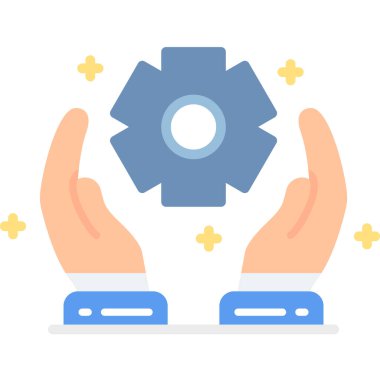 vites & işi için iş yönetimi düz simgeleri