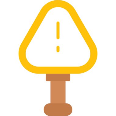 Düz biçimli uyarı simgesi