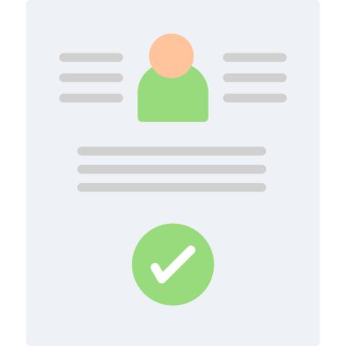 Liste düz vektör simgesi