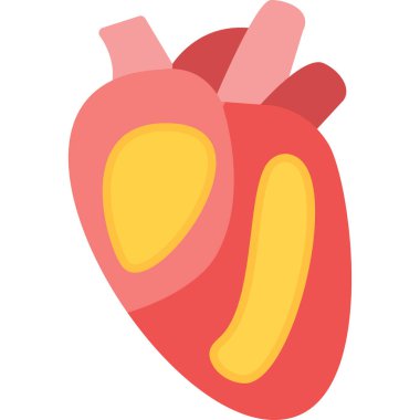 Kan organı çizim tasarımı olan kalp