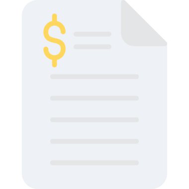 Bill simgesi vektör illüstrasyonu