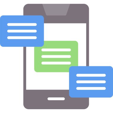 Akıllı telefon. Web simgesi basit illüstrasyon