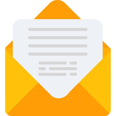 Zarf. Web simgesi basit illüstrasyon