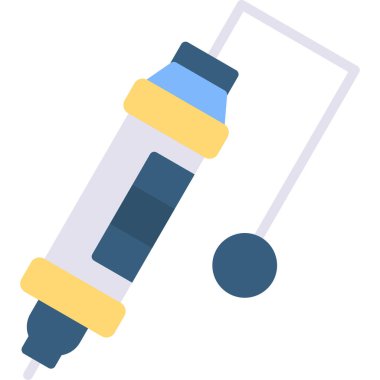 İğne. Web simgesi basit illüstrasyon