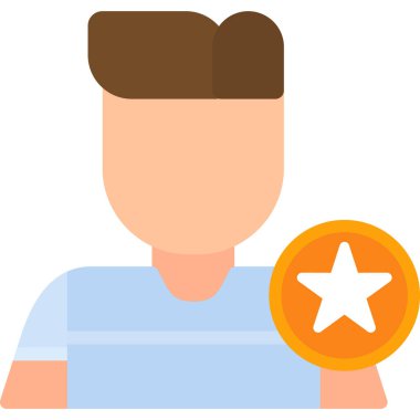 avatar erkek kişi simgesi düz stil