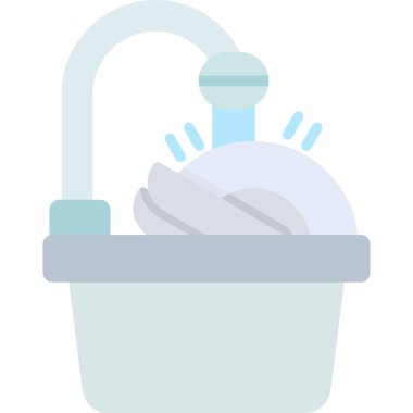 saksısı olan ev bitkisi, vektör simgesi tasarımı