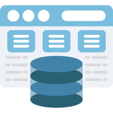 sunucu vektör çizgisi simgesi