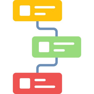 iş düz ikon vektör illüstrasyonu